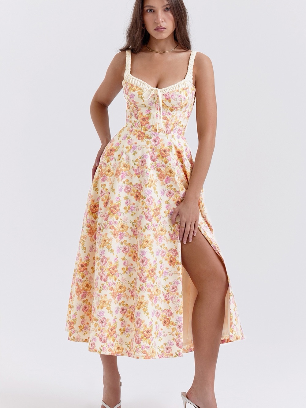 House of CB Sabrina Corset Fit & Flare Dress - Picture 12 of 16